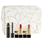 Yves Saint Laurent Make-Up Gift Set 2ml Lash Clash No1 Mascara + 1.3g Rouge A Levres Lipstick Rouge Muse + 1.3g Rouge A Levres Lipstick Nu Muse + Pouch