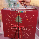 Red Christmas Advent Calendar Box